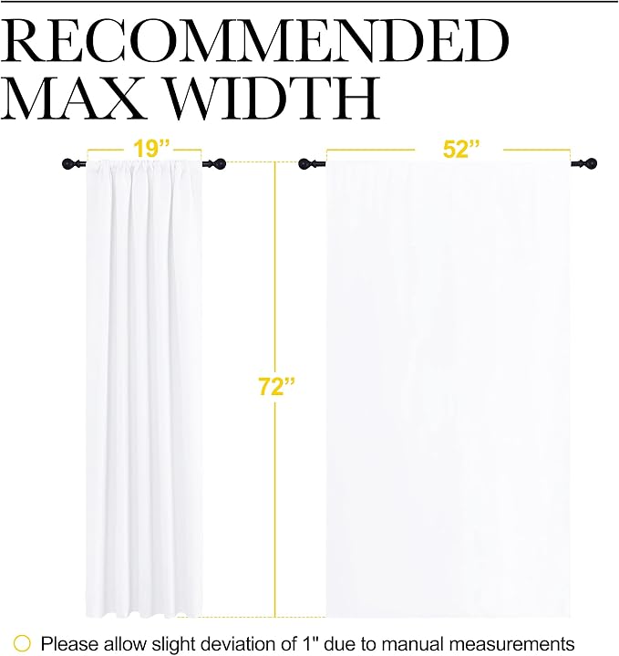 NICETOWN 50% Light Blocking Kitchen Curtains - Image 7
