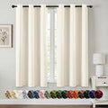 MIULEE Birch Blackout Curtains for Bedroom Living Room 54 Inches Long 2 Panels by MIULEE