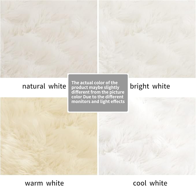 Faux Fur Area Rug, Indoor Plush Floor Carpets - Image 6