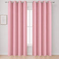 Blackout Curtains 52 x 90 Inch Long Pink Curtains Set of 2 Panels Room by Lemomo