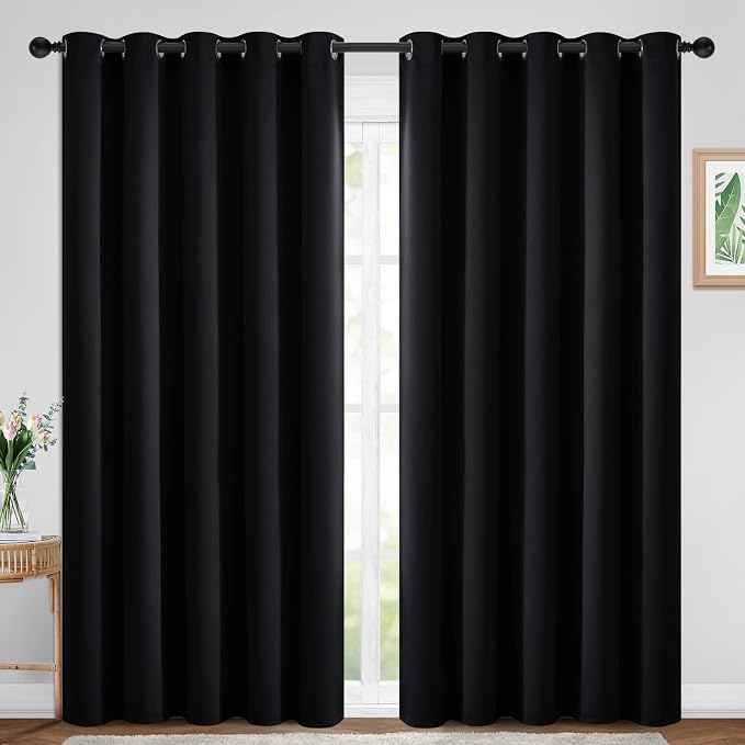 Yakamok 84 Inch Length 100% Blackout Curtains by Yakamok