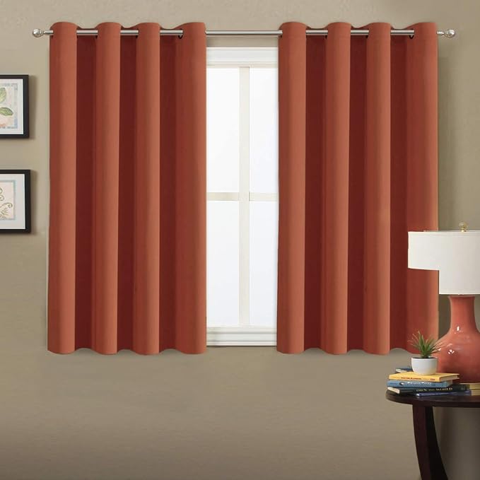 H.VERSAILTEX Blackout Curtain for Living Room Small Window Kitchen Blackout by HVERSAILTEX