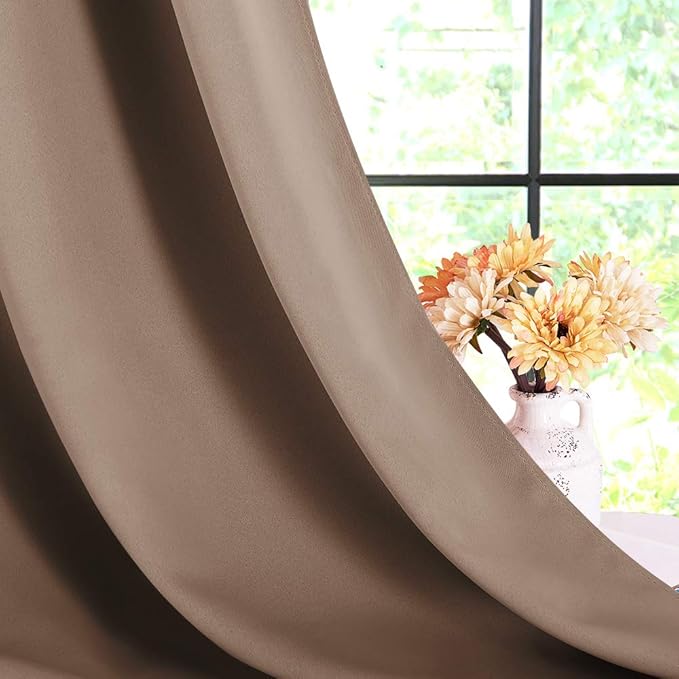 NICETOWN Blackout Draperies Curtains Window Drapes, Window Treatment Thermal - Image 5