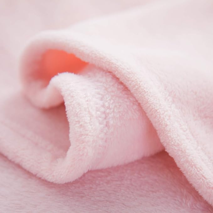 Bedsure GentleSoft Fleece Blankets Queen Size Pink - Image 7