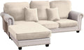 Couch Cover 3-Piece Elastic Velvet Couch Cushion Covers & Chaise Slipcovers by Taque