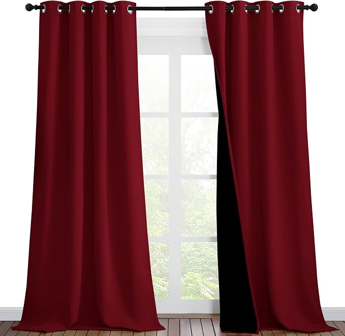 NICETOWN Truly Blackout Drapes for Living Room, Heavy-Duty Full Light Shading by NICETOWN