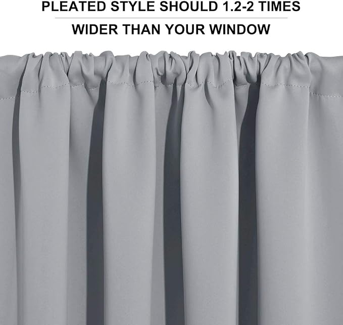 RYB HOME Short Blackout Curtains - Image 5