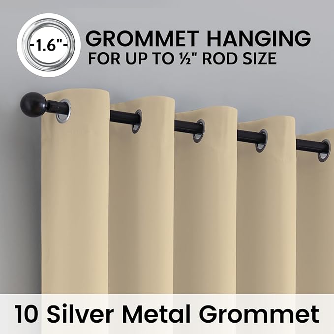 SimpleHome 100% Blackout Curtains - Image 5