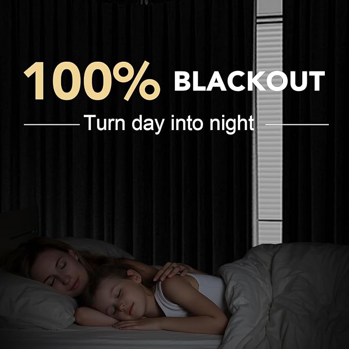 H.VERSAILTEX Linen Blackout Curtains 96 Inches Long 100% Blackout Thermal - Image 2