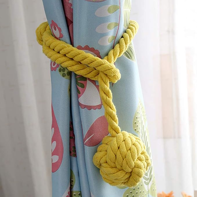 Melaluxe 2 Pack Curtain Tiebacks - Image 2