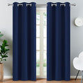 Yakamok Room Darkening Grommet Window Blackout Drapes Thermal Insulated Navy by Yakamok