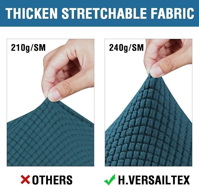 H.VERSAILTEX 4 Piece Stretch Sofa Covers - Image 3