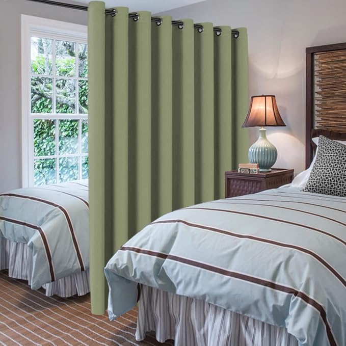 H.VERSAILTEX Blackout Patio Curtains 100 x 108 Inches Solid Thermal Insulated - Image 2