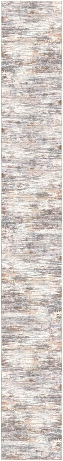 KOZYFLY Modern Abstract Washable Long Runner Rug 2.6x20 Hallway Rug Runner - Image 8