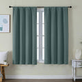 Simplebrand Ava Dark Green Short Blackout Curtains by Simplebrand