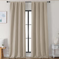 Simplebrand Biscotti Beige Blackout Curtains by Simplebrand