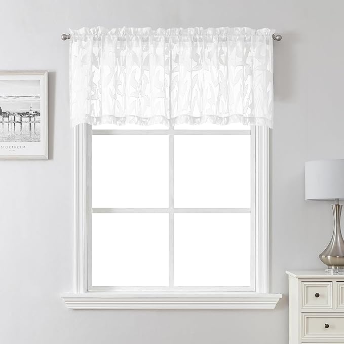 Lecloud Leia White Sheer Valances by Lecloud