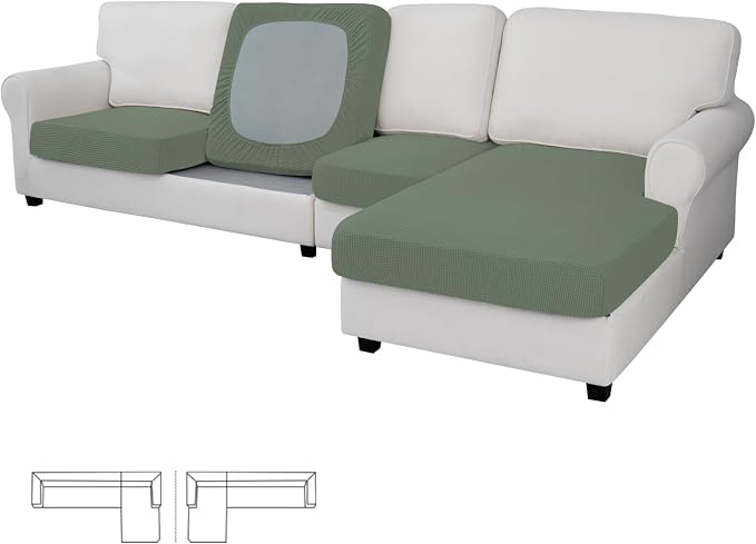 Easy-Going Stretch 4 Pieces Couch Cushion Covers by Easy-Going