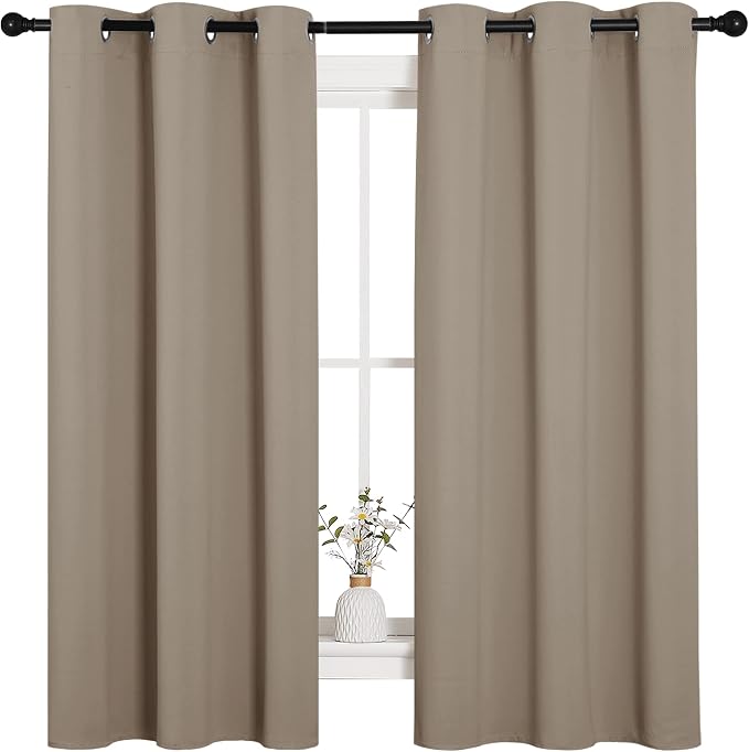NICETOWN Sleek Blackout Curtains 63 inches Length - Image 2
