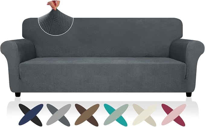 ZNSAYOTX Oversized Super Stretch Couch Cover, New Striped Sofa Covers by ZNSAYOTX
