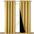 NICETOWN 100% Blackout Window Curtain Panels, Heat and Cold Blocking Drapes by NICETOWN