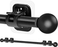 Curtain Rods No Drilling for Windows Set 30 to 45 Inch, 5/8 Inch Diameter by Tidisort