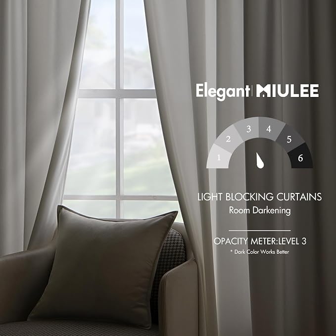 MIULEE Velvet Curtains 90 inches - Image 5
