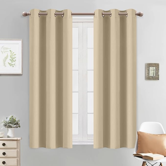 Yakamok Soft and Smooth Beige Curtains by Yakamok