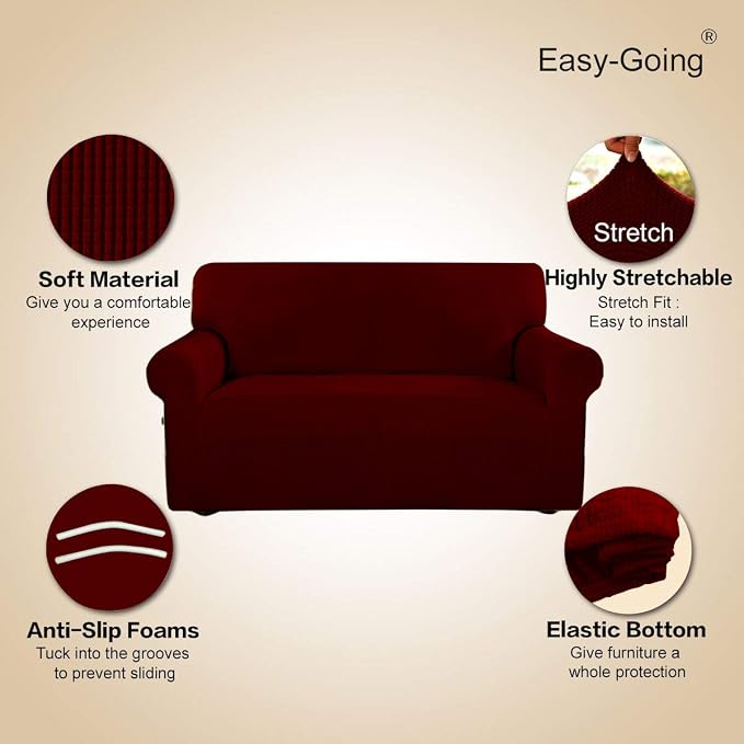 Easy-Going Stretch Oversized Sofa Slipcover 1-Piece Sofa Cover Furniture - Image 3