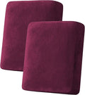 H.VERSAILTEX Velvet Stretch Couch Cushion Cover Plush Cushion Slipcover by HVERSAILTEX