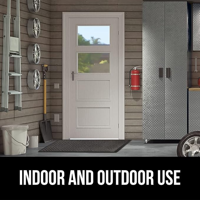 GORILLA GRIP 100% Waterproof All-Season WeatherMAX Doormat 35x23, US Designed - Image 9