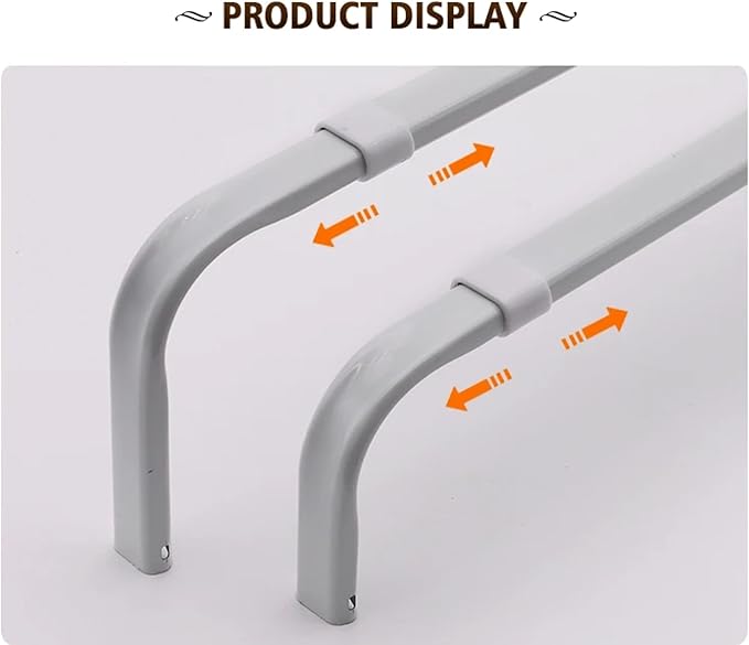 Yafa Home Fashion Heavy Duty Single Standard Adjustable Curtain Rod Hardware - Image 2
