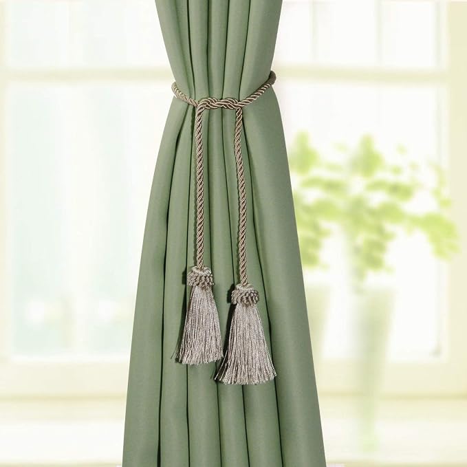 Fenghuangwu Curtain Tiebacks Handmade Decorative Curtain Holdbacks Rope - Image 5