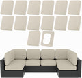hyha 14Pcs Patio Cushion Covers, Stretch Outdoor Couch Cushion Covers by hyha