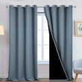 Yakamok 100% Blackout Lined Panels, Room Darkening Thermal Insulated Blackout by Yakamok