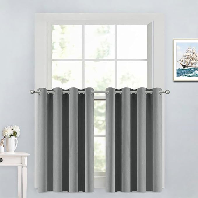 Yakamok 36 Inch Curtains Blackout Window Curtains by Yakamok