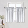DWCN White Short Room Darkening Curtains by DWCN