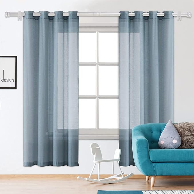 Standard Decorative Window Curtain Rods 30 to 116 Inch, 5/8 Inch Diameter Small - Image 7