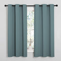 NICETOWN Modern Greyish Blue Blackout Curtains Noise Reducing, Thermal by NICETOWN