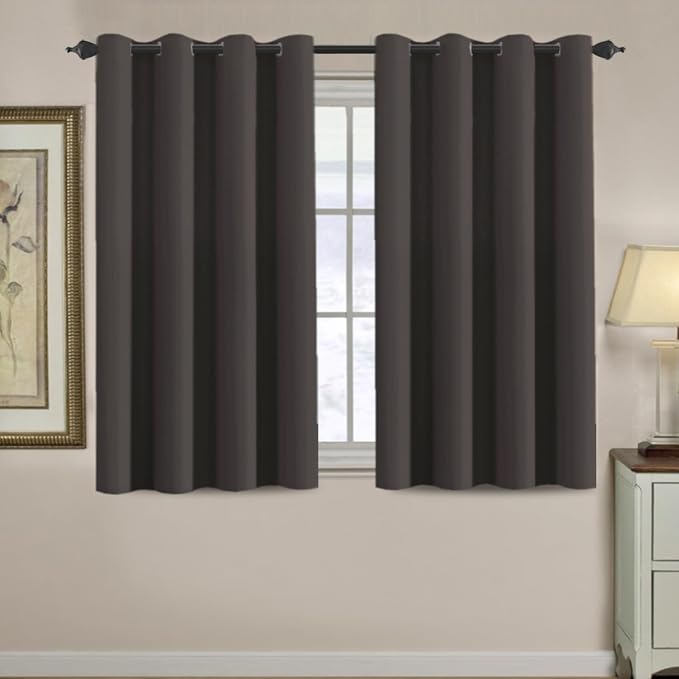 H.VERSAILTEX Blackout Curtain for Living Room Small Window Kitchen Blackout by HVERSAILTEX