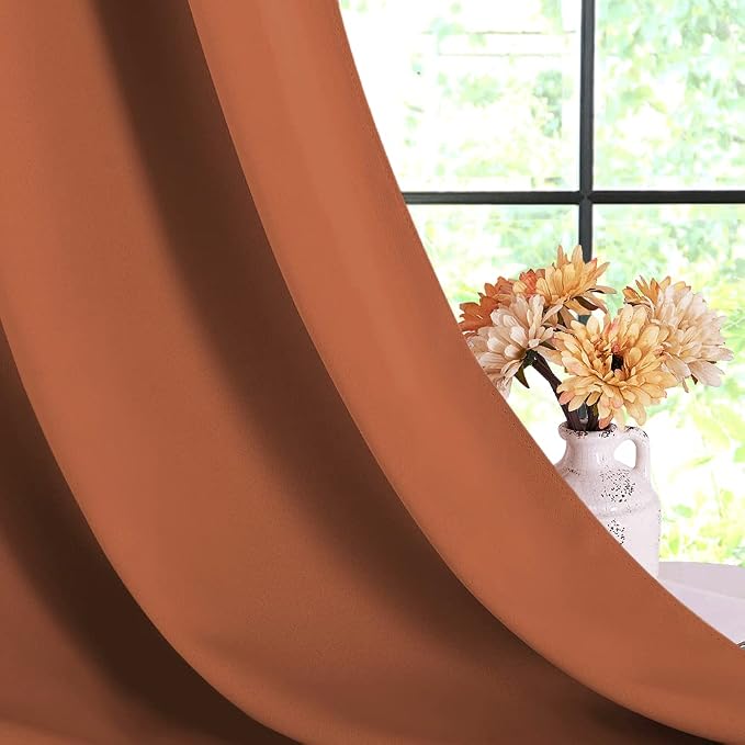 NICETOWN Bedroom Curtains Blackout Drapery Panels, 2 Panels, 70 x 108 inches - Image 4