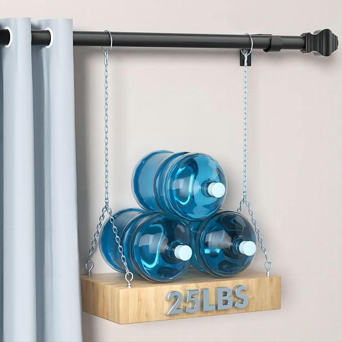 Curtain Rods for Windows 36-124 inch, 5/8 inch Matte Black Curtain Rod - Image 2