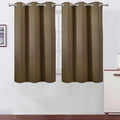 LEMOMO Brown Blackout Curtains 42 x 54 Inch Length Set of 2 Panels Grommet by Lemomo