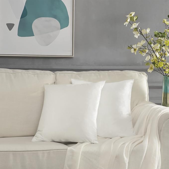 GIGIZAZA White Velvet Decorative Throw Pillow Covers - Image 7