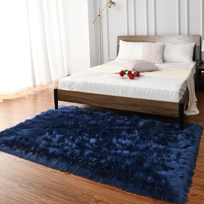LOCHAS Soft Fluffy Faux Fur Rugs - Image 6