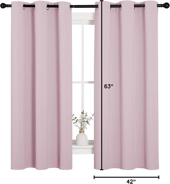 NICETOWN Nursery Essential Thermal Insulated Solid Grommet Top Blackout - Image 9