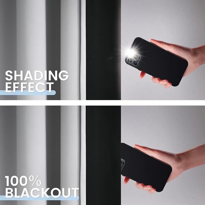 SimpleHome 100% Blackout Curtains - Image 3