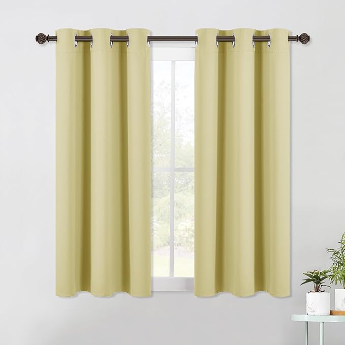 NICETOWN Kitchen Blackout Short Curtain Panels by NICETOWN