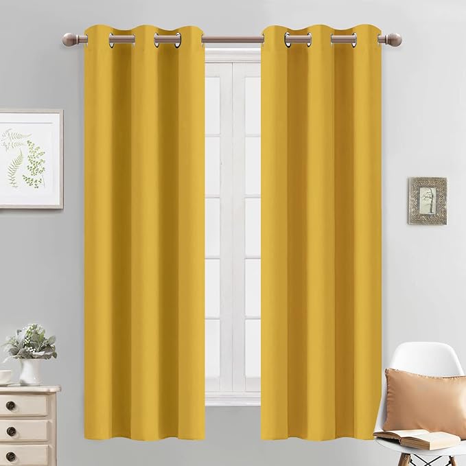 Yakamok Light Blocking Window Blackout Curtains Thermal Insulated Room by Yakamok