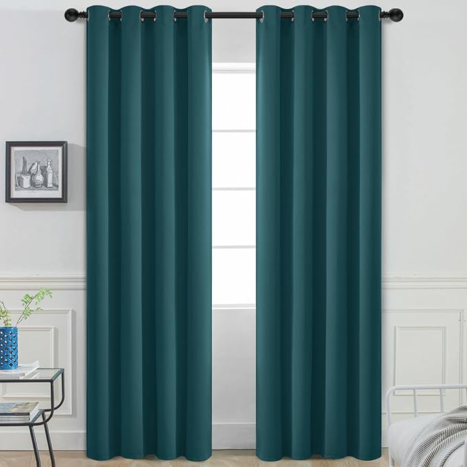 Yakamok Blackout Curtains for Bedroom 2 Panels Set 72 Inch Length Thermal by Yakamok